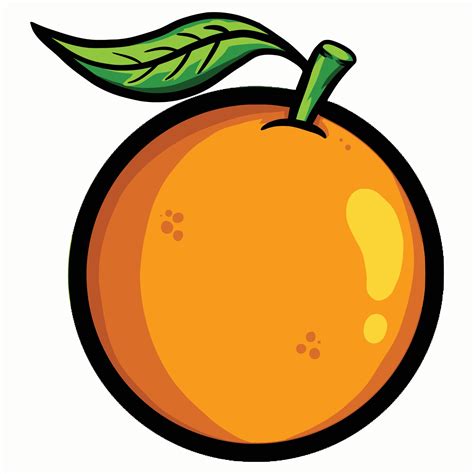 desenho de laranja